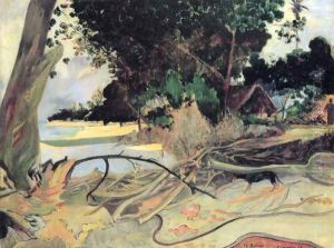 The thick tree by Paul Gauguin