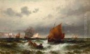Segler Vor Der Kuste Von Dover