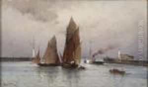 Bateaux Dans Le Port De Boulogne