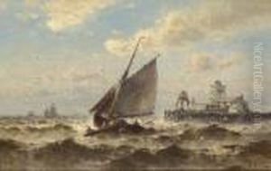 Fischerboote Im Hafen Von
 Ostende.