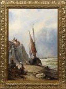 Fischer Am Strand Bei Boulogne-sur-mer
