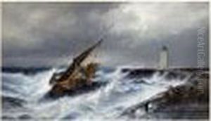 L'arrivee Des Navires De Peche Par Gros Temps