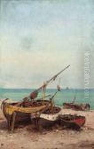 Bateaux De Peches Sur La Plage