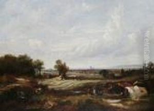 London From Hampstead Heath by George Webster