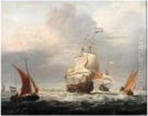 Estuary With Man-o'-war