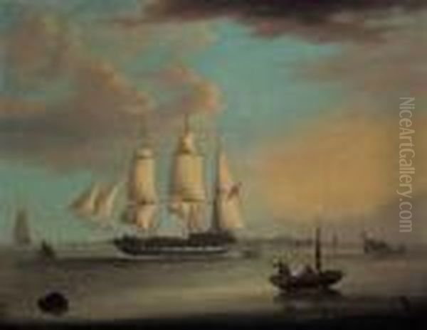 A Clipper Leaving London, With A View Of Greenwich Beyond - view 1