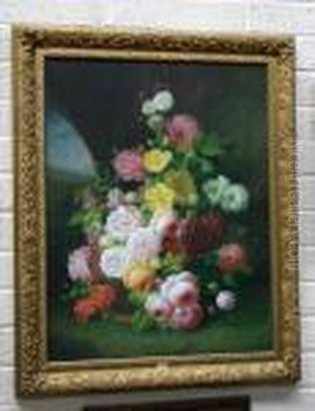 A Colourful Basket Of Flowers - view 1