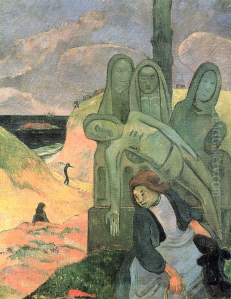 The green Christ by Paul Gauguin