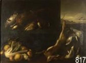 Natura Morta Con Cacciagione by Jan Baptist Weenix
