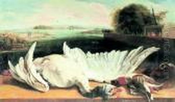 Natura Morta, Sulla Sfondo Paesaggio Con Citta - view 1