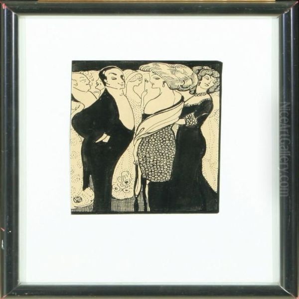 Elegantly Dressedpeople In Conversation - view 1