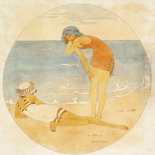Two Girls On The Beach - view 1