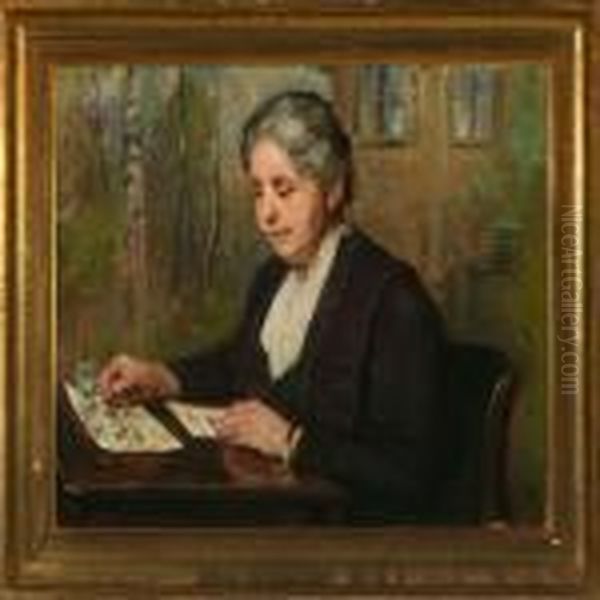 Woman Sitting At Atable - view 1