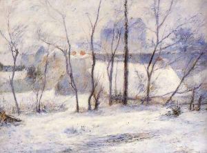 Winter Landscape, Effect of Snow by Paul Gauguin