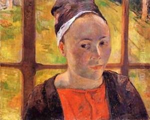Portrait of a Woman (Marie Lagadu) 1888 by Paul Gauguin