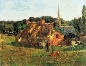 Le Champ Lollichon et l'eglise de Pont-Aven