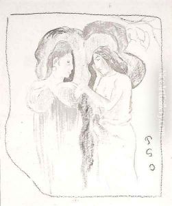 Deux femmes tahitiennes by Paul Gauguin