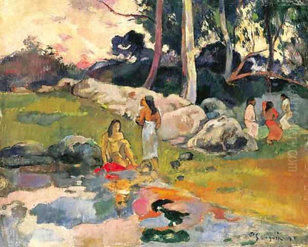 Femmes au bord de la riviere - view 1