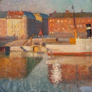 Scenery From Nyhavn, Copenhagen by Edvard Weie