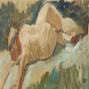A Nude Model,
Study To Poseidon by Edvard Weie