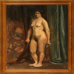 Standing Female Model by Edvard Weie