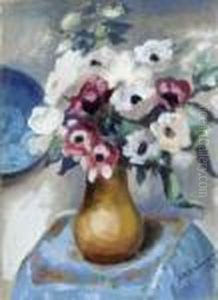 Nature Morte Aux Anemones by Abraham Weinbaum