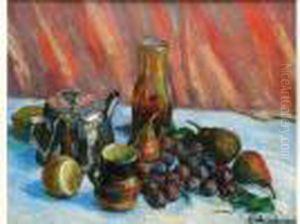 Nature Morte Aux Raisins (ca.1920) by Abraham Weinbaum
