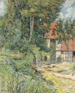 Chaumiere en Normandie by Paul Gauguin