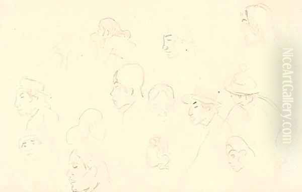 Etudes de tetes et de personnages - view 1