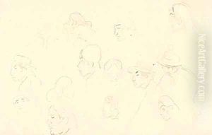 Etudes de tetes et de personnages by Paul Gauguin