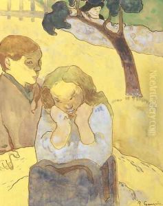 Les miseres humaines by Paul Gauguin