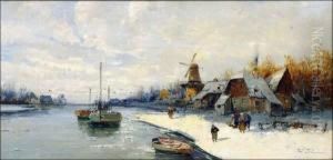 Dutch Harbor by Johann Wilhelm Weinmann