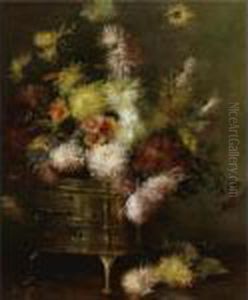 Still Life With Brass Pot by Julian Alden Weir