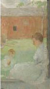 Mother And Child by Julian Alden Weir