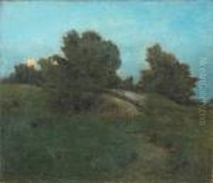 Twilight In A Pastoral Landscape by Julian Alden Weir