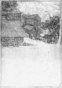Neighbor's Farm by Julian Alden Weir