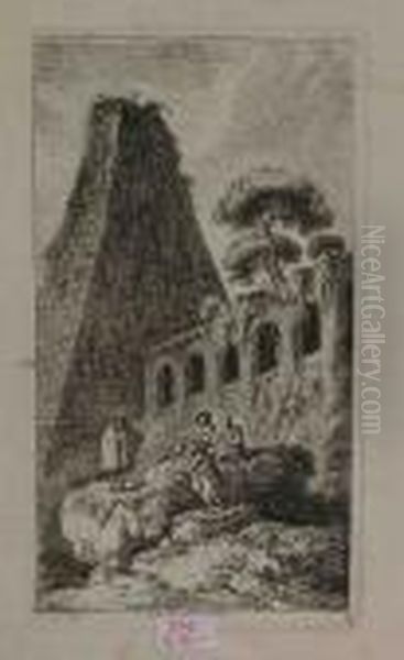 Die Cestius Pyramide In Rom - view 1