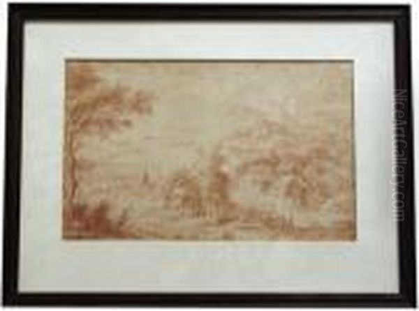 Attribuito/attributed Case In Paesaggio Montano - view 1