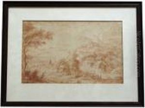 Attribuito/attributed Case In Paesaggio Montano Attribuito/attributed Case In Paesaggio Montano