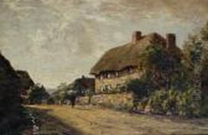 A Village Scene, Possibly Amberley