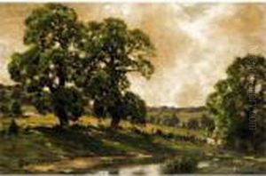 Landscape With Cattle Grazing