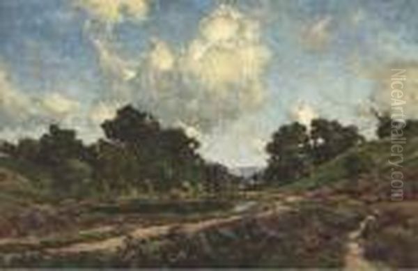 Landscape With Trees And A Lake - view 1