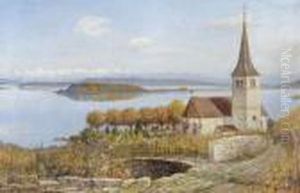 Kirche Von Ligerz Am Bielersee. Kirche Von Ligerz Am Bielersee.