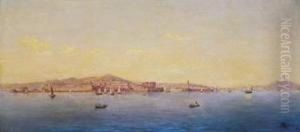 Abendliche Vedute Von Neapel Und Dem Vesuv. by Rudolf Johann Weiss