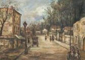 Scene De Rue by Leon Weissberg