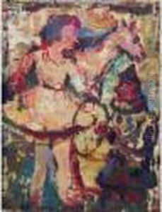 Scene De Cirque by Leon Weissberg