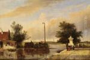 Figures On A Quay