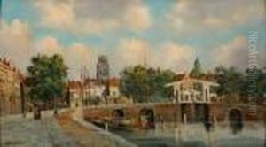 Drawbridge, The Hague by Jan Weissenbruch