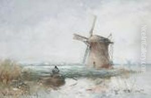 Landscape With Windmill by Willem Johannes Weissenbruch