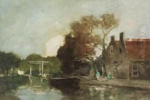 An Autumn Day On The Canal by Willem Johannes Weissenbruch